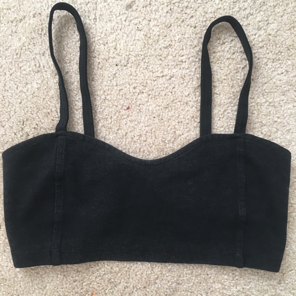 brandy melville black bandeau